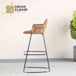 كرسي طعام من الخيزران بتصميم مودرن