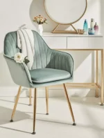 كرسي قماش بمسند بألوان مميزة