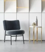 كرسي عصري مريح بهيكل معدني قوي