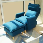 كرسي استرخاء قابل للفرد مع مسند للقدم