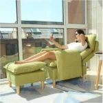 كرسي استرخاء قابل للفرد مع مسند للقدم