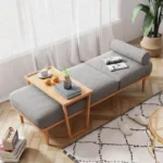 كرسي استرخاء مع طاولة خشبىة مودرن