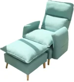 كرسي استرخاء قابل للفرد مع مسند للقدم