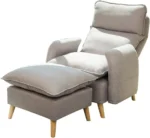 كرسي استرخاء قابل للفرد مع مسند للقدم