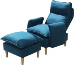 ⁦كرسي استرخاء قابل للفرد مع مسند للقدم⁩ - الصورة ⁦2⁩