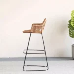 كرسي طعام من الخيزران بتصميم مودرن