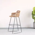 كرسي طعام من الخيزران بتصميم مودرن