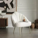 ⁦كرسي منفرد من النسيج الفاخر⁩ - الصورة ⁦4⁩