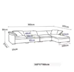 ⁦كنب زاوية مودرن انيق⁩ - الصورة ⁦8⁩