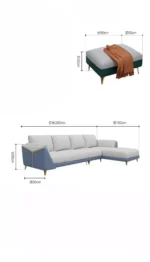 ⁦كنب زاوية مودرن بتصميم ايطالي فاخر⁩ - الصورة ⁦9⁩