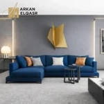 كنب زاوية بتصميم أنيق لغرفة المعيشة