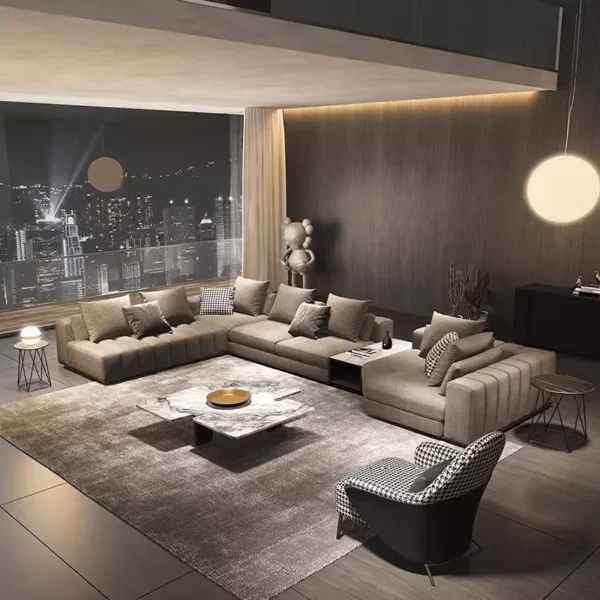 كنب زاوية مودرن لغرفة المعيشة