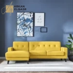 كنب زاوية ثلاثي بتصميم مميز و أنيق