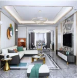 ⁦كنب زاوية مودرن بتصميم ايطالي فاخر⁩ - الصورة ⁦3⁩