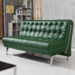 كنبة جلد بتصميم جذاب