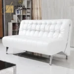 كنبة جلد بتصميم جذاب