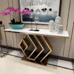 كونسول مودرن ذهبي بتصميم إيطالى