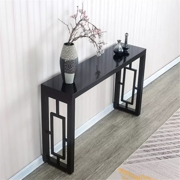 طاولة مدخل من الخشب الصلب