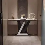 كونسول رخامي بتصميم حرف في