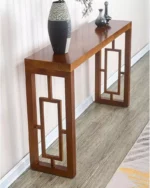 طاولة مدخل من الخشب الصلب