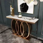 طاولة كونسول بتصميم دوائر عصرى فخم