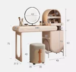 ⁦تسريحة غرفة نوم مع خزانة جانبية⁩ - الصورة ⁦12⁩