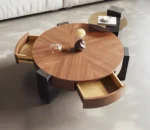 ⁦طاولة قهوة دائرية مميزة⁩ - الصورة ⁦3⁩