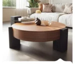 ⁦طاولة قهوة دائرية مميزة⁩ - الصورة ⁦2⁩