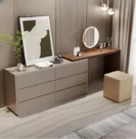 تسريحة غرفة نوم بتصميم اسكندافي فاخر