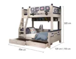 سرير نوم اطفال دورين متعدد الوظائف