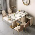 طاولة طعام فاخرة مع بوفيه