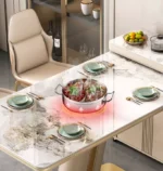 طاولة طعام فاخرة مع بوفيه