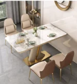 طاولة طعام فاخرة مع بوفيه