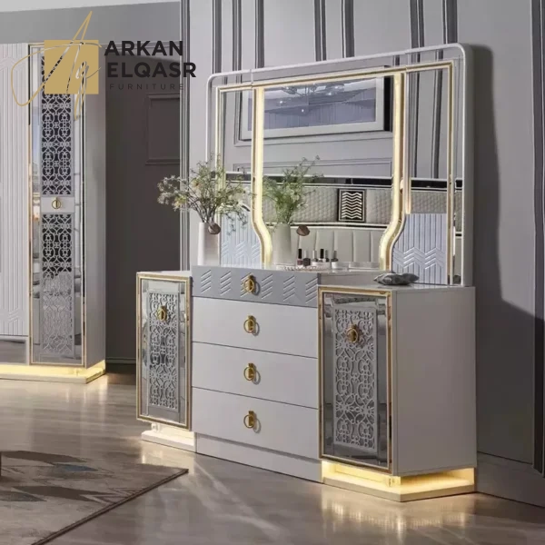 تسريحة غرفة نوم فاخرة بتصميم أنيق وجودة عالية (1)
