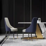 طاولة طعام فاخرة مع كراسي