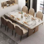 طاولة طعام وكراسي تصميم فحم