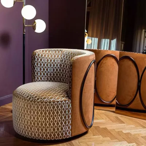 كرسي مفرد دائري مودرن