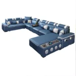 ⁦كنب زاوية بتصميم ذكي – تخزين مدمج وسرير قابل للطي – تنجيد فاخر وقاعدة متينة⁩ - الصورة ⁦11⁩