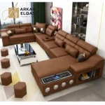 كنب زاوية بتصميم ذكي