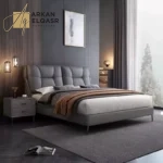 سرير مزدوج بتصميم ظهر مريح