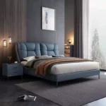 سرير مزدوج بتصميم ظهر مريح