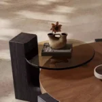 طاولة قهوة دائرية بتصميم حديث