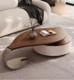 طاولة قهوة على شكل ورقة شجرة