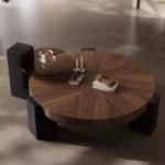 طاولة قهوة دائرية بتصميم حديث