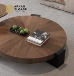 طاولة قهوة دائرية بتصميم حديث