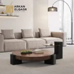 طاولة قهوة دائرية بتصميم حديث