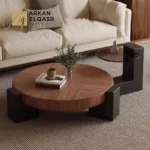 طاولة قهوة دائرية بتصميم حديث