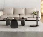 طقم طاولات قهوة بتصميم حديث