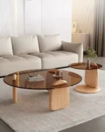 طقم طاولات قهوة بتصميم حديث