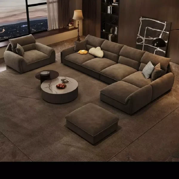 كنب زاوية بتصميم ظهر مريح